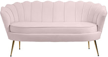 Load image into Gallery viewer, Gardenia Pink Velvet Loveseat
