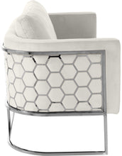 Load image into Gallery viewer, Casa Cream Velvet Loveseat