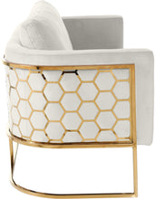 Load image into Gallery viewer, Casa Cream Velvet Loveseat