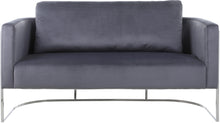 Load image into Gallery viewer, Casa Grey Velvet Loveseat