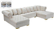 Load image into Gallery viewer, Presley Cream Velvet 3pc. Sectional