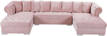 Load image into Gallery viewer, Presley Pink Velvet 3pc. Sectional