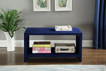 Load image into Gallery viewer, Cleo Navy Velvet Night Stand