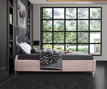 Load image into Gallery viewer, Ghost Pink Velvet Queen Bed