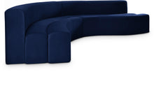 Load image into Gallery viewer, Curl Navy Velvet 2pc. Sectional