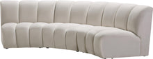 Load image into Gallery viewer, Infinity Cream Velvet 3pc. Modular Sectional