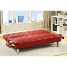 Load image into Gallery viewer, Farel Futon Sofa Red & White