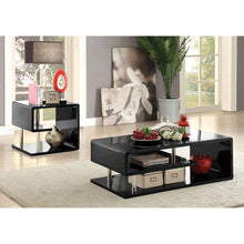 Load image into Gallery viewer, Ninove Black/Chrome End Table