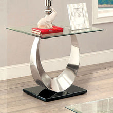 Load image into Gallery viewer, ORLA II Satin Plated/Black End Table