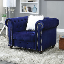 Load image into Gallery viewer, Giacomo Chair Black & Blue