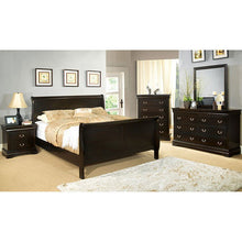 Load image into Gallery viewer, Louis Philippe Full Bed Expresso & White