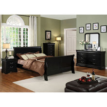 Load image into Gallery viewer, Louis Philippe Cal.King Bed Black & Grey