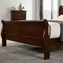 Load image into Gallery viewer, Louis Philippe Bed Black, White, & Cherry