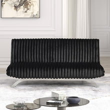 Load image into Gallery viewer, Villeneuve Futon Sofa Bed Black, Pink, & Grey