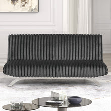 Load image into Gallery viewer, Villeneuve Futon Sofa Bed Black, Pink, & Grey