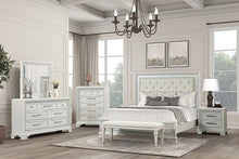 Load image into Gallery viewer, Stella Mia 4 Pc 5 Pc Queen Bedroom Set White & White