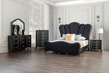 Load image into Gallery viewer, Melodi Parc Bed Black & Silver