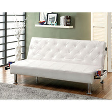 Load image into Gallery viewer, Farel Futon Sofa Red & White