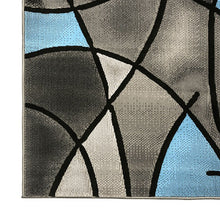 Load image into Gallery viewer, Sivas Area Rug Black & Blue