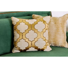 Load image into Gallery viewer, VERDANTE Emerald Green/Gold Sofa