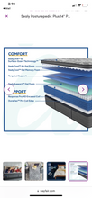 Load image into Gallery viewer, Sealy Posturepedic 14" Plush Euro Pillow Top Innerspring Mattress
