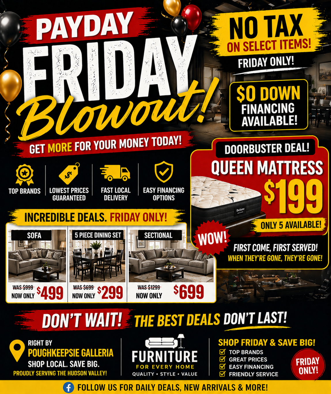 Payday Friday Blowout flyer