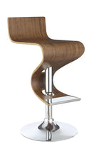 Load image into Gallery viewer, Covina Adjustable Bar Stool Walnut and Chrome
