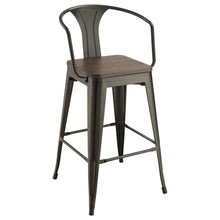 Load image into Gallery viewer, Cavalier 3-piece Square Bar Table Set Dark Elm and Black
