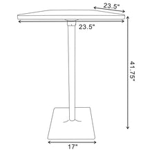 Load image into Gallery viewer, Cavalier 3-piece Square Bar Table Set Dark Elm and Black
