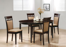 Load image into Gallery viewer, Gabriel 5-piece Extension Leaf Dining Table Set Cappuccino
