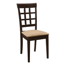 Load image into Gallery viewer, Gabriel Lattice Back Side Chairs Cappuccino and Tan (Set of 2) image
