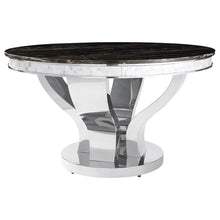 Load image into Gallery viewer, Anchorage Round Dining Table Chrome and Black
