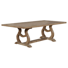 Load image into Gallery viewer, Brockway Trestle Dining Table Barley Brown
