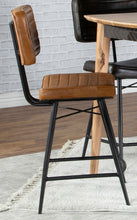 Load image into Gallery viewer, Partridge Upholstered Counter Height Stools with Footrest (Set of 2)

