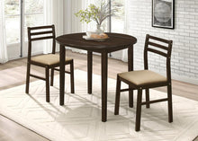 Load image into Gallery viewer, Bucknell 3-piece Dining Set with Drop Leaf Cappuccino and Tan
