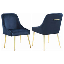 Load image into Gallery viewer, Mayette Side Chairs Dark Ink Blue (Set of 2) image
