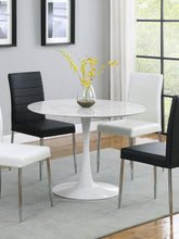 Load image into Gallery viewer, Arkell 40-inch Round Pedestal Dining Table White
