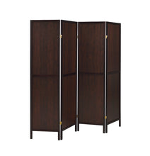 Load image into Gallery viewer, Deepika 4-panel Folding Screen Tobacco and Cappuccino
