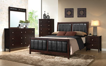 Load image into Gallery viewer, Carlton Upholstered Bedroom Set Cappuccino and Black
