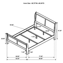 Load image into Gallery viewer, Louis Philippe Queen Bed
