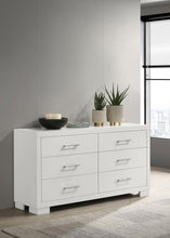 Load image into Gallery viewer, Jessica 6-drawer Dresser White
