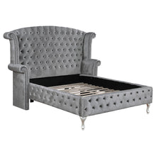 Load image into Gallery viewer, Deanna California King Tufted Upholstered Bed Grey
