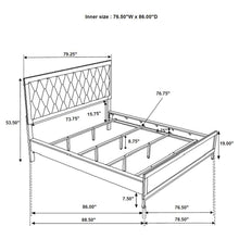 Load image into Gallery viewer, Sonora California King, E.King, &amp; Queen Bed
