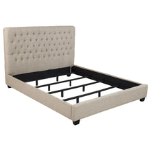 Load image into Gallery viewer, Chloe Tufted Upholstered California King Bed Oatmeal
