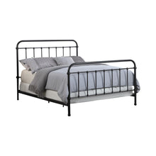 Load image into Gallery viewer, Livingston California King, E.King, &amp; Queen Panel Metal Bed Dark Bronze
