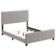 Load image into Gallery viewer, Fairfield Eastern King &amp; Queen Upholstered Panel Bed Beige &amp; Grey
