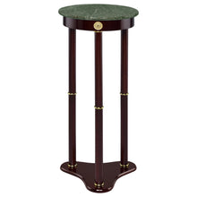 Load image into Gallery viewer, Edie Round Marble Top Accent Table Merlot image
