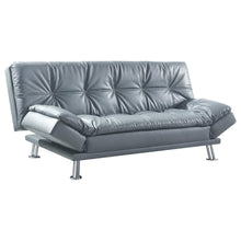 Load image into Gallery viewer, Dilleston Tufted Back Upholstered Sofa Bed Grey
