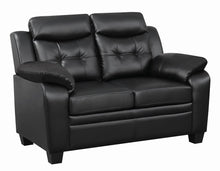 Load image into Gallery viewer, Finley Tufted Upholstered Loveseat Black
