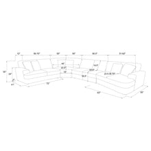 Load image into Gallery viewer, Emberson Upholstered Modular Sectional Sofa Ivory
